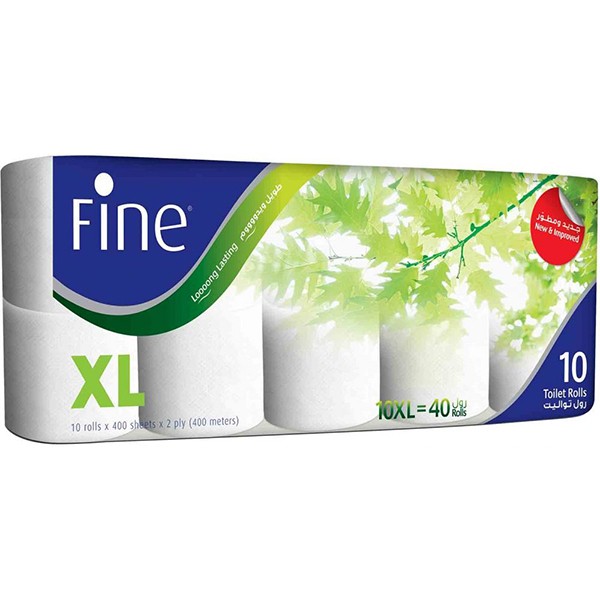 buy-fine-toilet-roll-xl-400-sheet-x-2-ply-pkt-10rolls-online-aed19